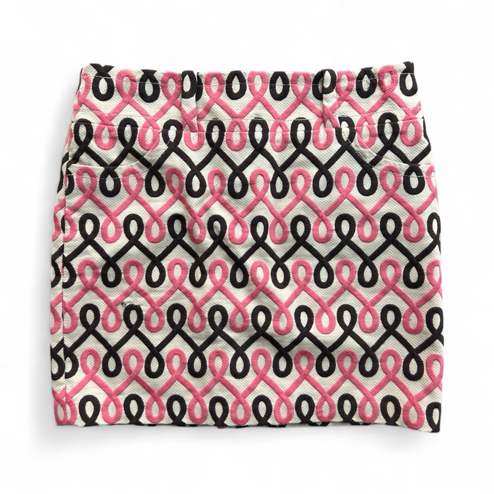 Juicy Couture Pink and Brown Embroidered Mini Skirt - Picture 3 of 6